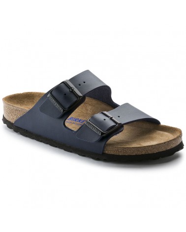 Birkenstock Παντόφλα Arizona Soft Footbed, Σκούρο Μπλε (Narrow)